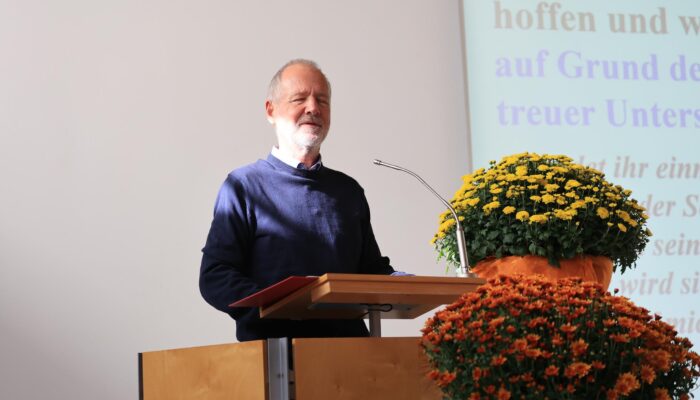 Christoph Marti bei seiner Predigt